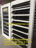 Aluminum Secure Glass Shutter Window