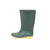 PVC Rain Boots (Blackish green upper/Yellow Sole)