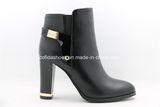 Trendy Sexy Thick Fashion High Heels Metal Women Boots