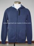 Fashion Heavy Knitting Men Clothes with Zipper (10-0581)