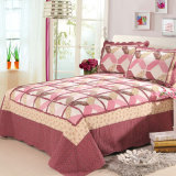 Customized Prewashed Durable Comfy Bedding Quilted 3-Piece Bedspread Coverlet Set Red Puzzle
