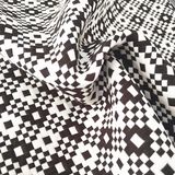 Fashionable Black and White Jacquard Fabrics