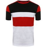 Manufacturer Wholesale Men's Contrast Color Crew Collar Cool Slim-Fit T-Shirt