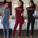 Fashion Hollow out   Women Sexy Jumpsuits (80024)