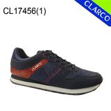 PU Leather Men Sports Sneaker Shoes with TPR Sole