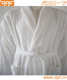 Seven Apparel Hooded POM POM Plush Robe, Angelic White
