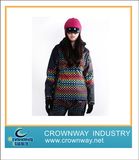 Fashion Hoodie Ski Jacket Suit for Lady