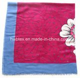 2017 Promotion Flourish Printing Polyester Square Scarf (HWBPS34)