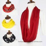 Plain Color Pure Silk Tublar Scarf (HWBS47)