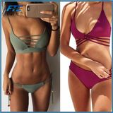 New Sexy Bikini Women Swimwear Push up Swimsuit Halter Top Biquini Padded Bathing Suit Bandage Brazilian Bikini Set