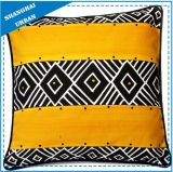 Home Decoration Black/Yellow Design Printed Throw Pillow