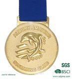 Metal Souvenir Gold Medal with Ribbon