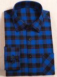 Men's Woven Twill Yarn Dye Plaid Shirts