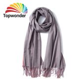 Two Tone Scarf, Made of Wool, Acrylic, Polyester, Cotton or Royan, Sizes, Colors Available