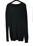 Wool Acrylic Men Round Neck Pure Color Pullover Knitted Sweater