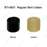 Silicone Fishing Collar Bti-8831 Regular Skirt Collar with Black and Amber Color