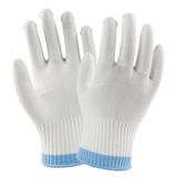 Nylon Knitted White Cleaning Safety Work Gloves