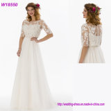 2017 Lace Wedding Dress Bridal Ball Gown with Sleeves W18550