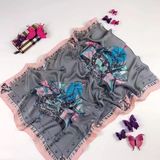 Pure Silk Satin Scarf Luxury Fashion Lady Scarf