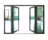 Aluminum Frame Double French Door with Double Glass