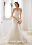 Strapless Sweetheart Lace Bridal Gowns 2018 New Corset Beaded Weding Dresses Z201