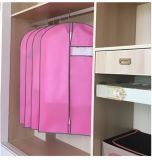 Pink Color Foldable Custom Garment Bag Wholesale for Suits and Dresses