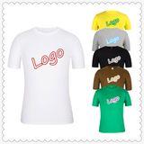 Custom Promotion Logo Printing Round Neck Short Sleeves Men T-Shirt Clothes