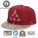 2018 Cool 100% Acrylic New Flat Brim Era Snapback Hat Baseball Cap with Rope Component