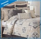 Vintage Pattern Printed Cotton Duvet Cover Bedding Set