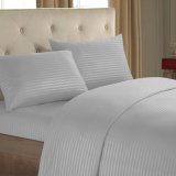 Home Hotel Stripe Polyester Fabric Bedding Sheet
