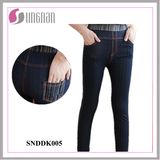 Comfortable Ladies High Waist Imitation Jeans Leggings