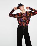 Women Knit Sweater with Flower Designs by Water Prints