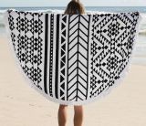 2016 Hot Sale Cotton Round Beach Towel with Tassels