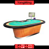 Professional Luxury Baccarat Poker Table with Chip Tray 9 Player Baccarat Poker Table Manufacture Ym-Ba07