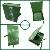 Colorful Printing Paper Gift Box with Ribbon for Cosmetics Packing