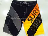 Oeko-Tex Flat Waist Polyester Logo Men Board Short Swimwear
