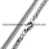 Stainless Steel Beveled Curb Chain Necklace