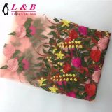 2017 New Design Fashion Rose Embroidery Fabric