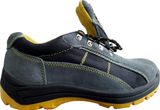 Cow Smooth Leather PU Injection Work Slip Resistant Safety Shoes