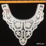 38*34cm Cheap Design Trim Lace White Five Petal Flower Thick Lace Fabric Hml8617 Polyester Collar Sewing Trimming Lace