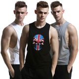 Mens Cotton Gym Tank Top Fitness Sleeveless Shirts Sports Tank Top