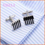 VAGULA Fashion Painting Personality Copper Cufflinks