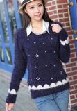 College Style Embroidered Sweater Female Starlet Hedging Sweater (BTQ079)