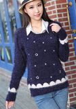 College Style Embroidered Sweater Female Starlet Hedging Sweater (BTQ079)