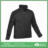 Fashionable Loose Black Men Softshell Jacket