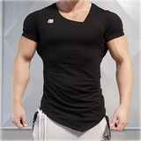 High Quality Men's Irregular Hem Fashion T-Shirt