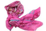 Custom Printed Floral Pattern 100% Medium Silk Women Scarf