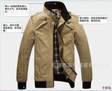 2014 Men Fashion Windproof Casual Printed Lining Jacket