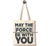 OEM Produce Customized Logo Printed Duty Natural Canvas Tote Beach Shopper Bag