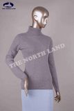 Ladies Cashmere Turtleneck Plain Knitted Pullover